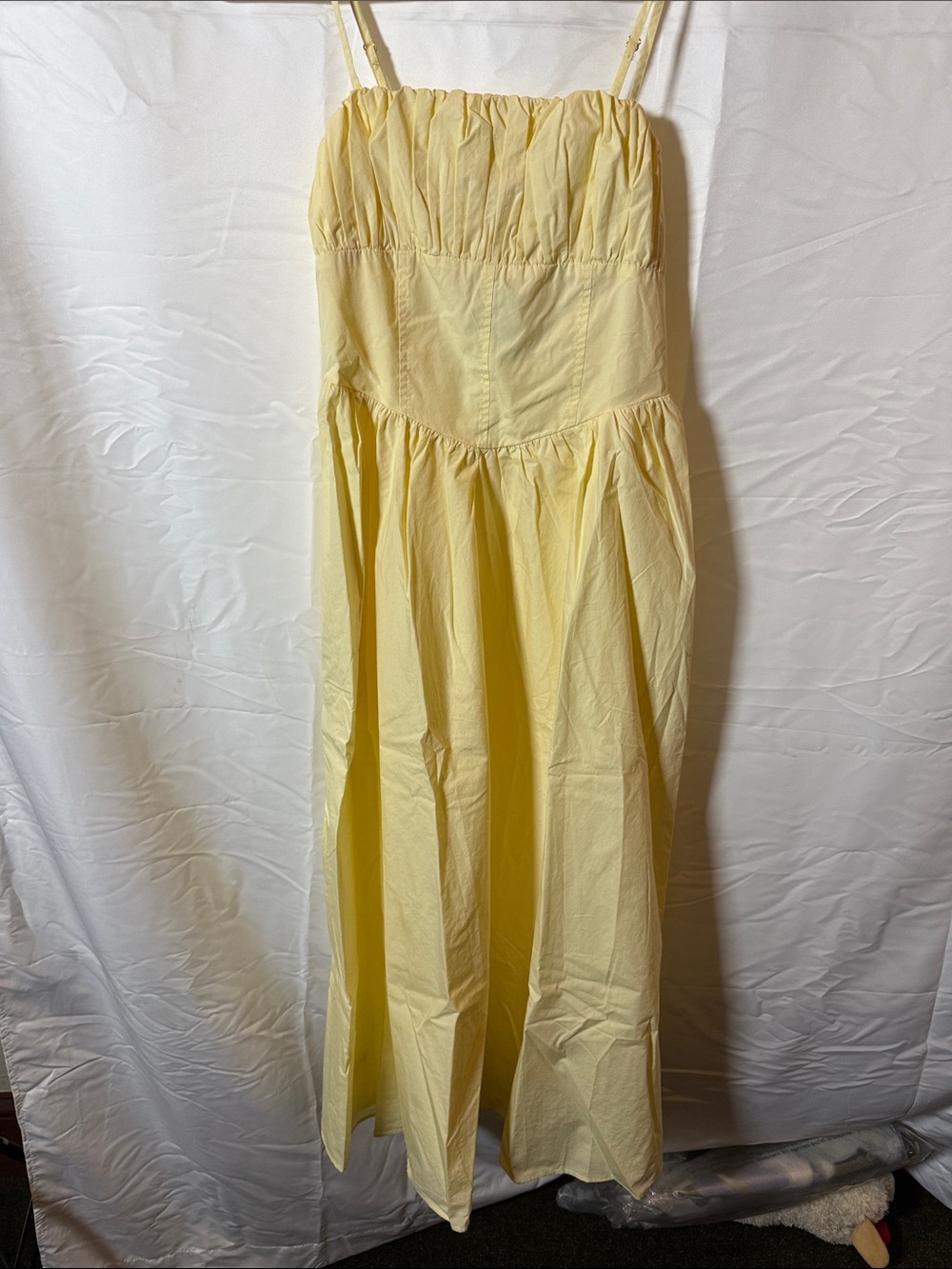 NWOT LOFT Pale Yellow Maxi Dress